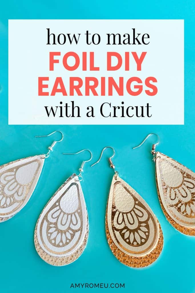 faux leather earrings with bohemian style foil iron on decoration