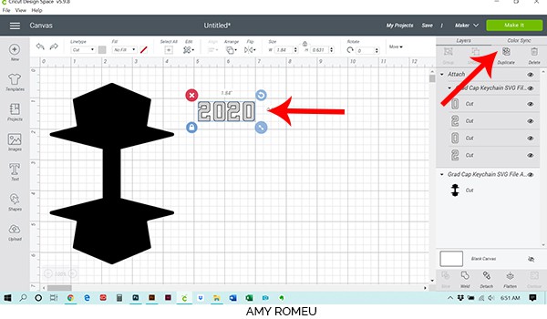 duplicate in Cricut Design Space