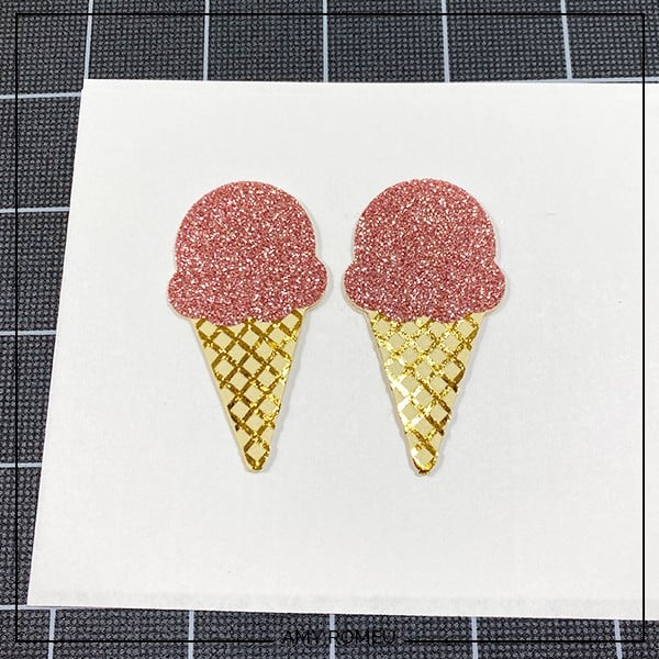 How To Make Ice Cream Cone Earrings With A Cricut Amy Romeu