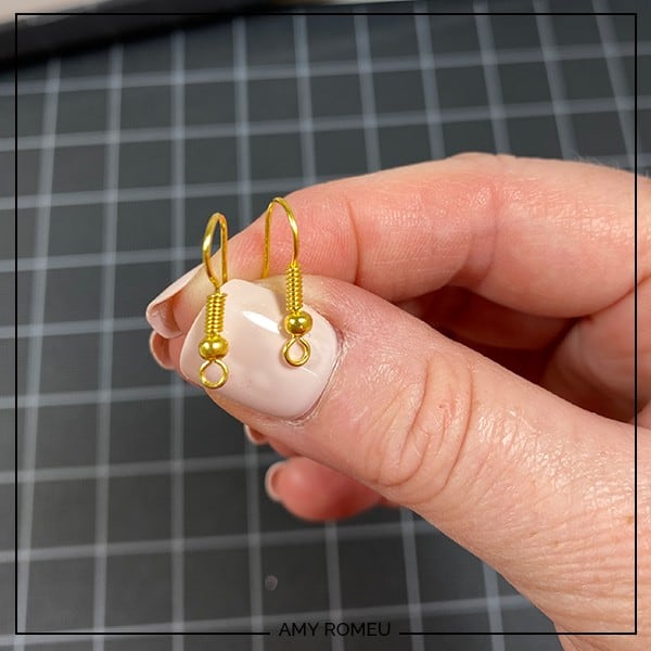 earring hooks with twisted loops