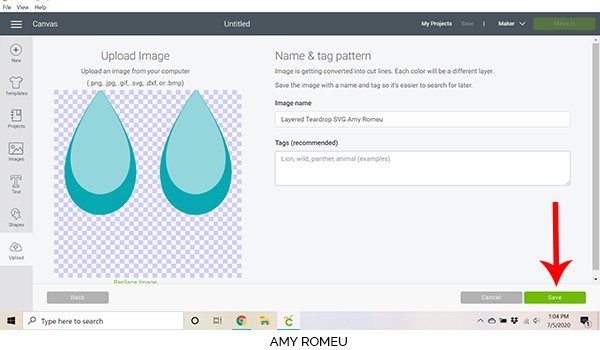 cricut design space screenshot showing file preview