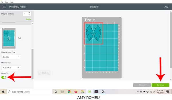 cricut design space cricut joy mat preview 3