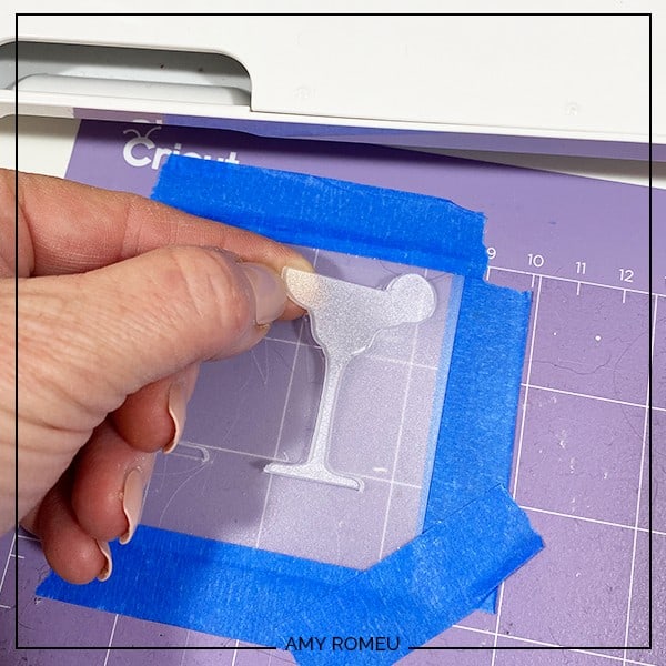 removing margarita earring shapes from plastic sheet