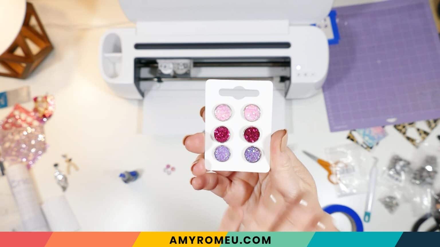 How to Make Stud Earrings with or without a Cricut Amy Romeu