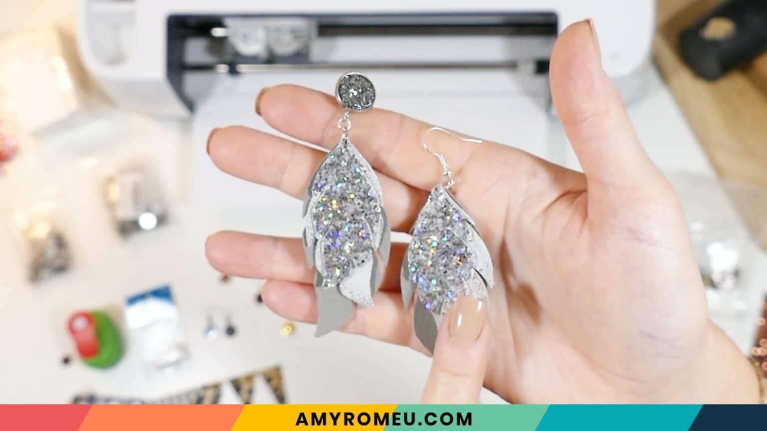 How to Make Stud Earrings with or without a Cricut Amy Romeu