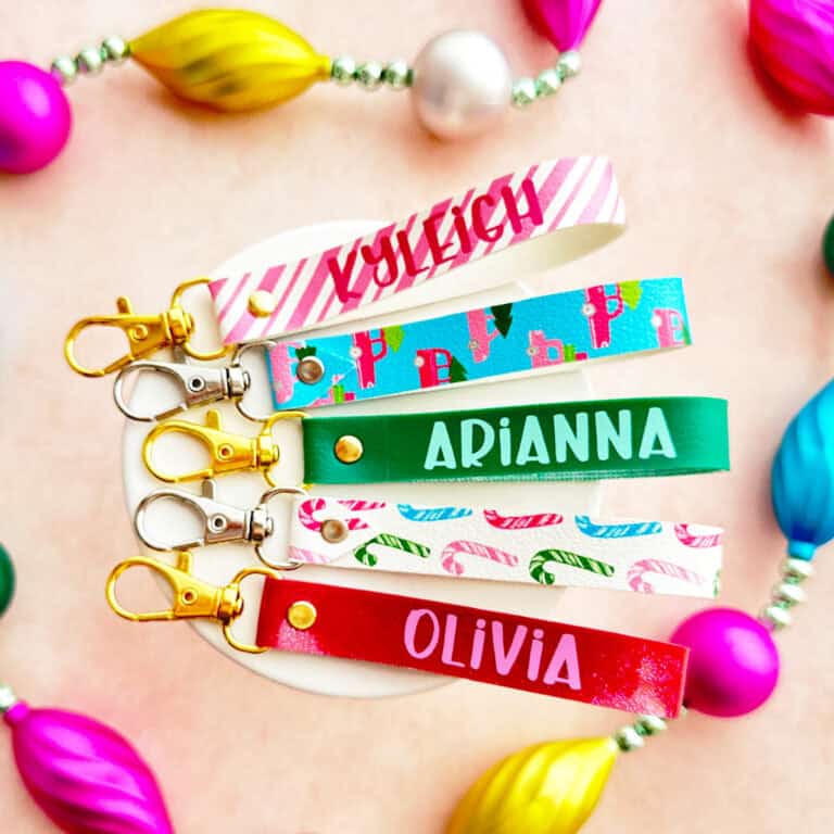 How to Make Easy Faux Leather Keychains with a Cricut