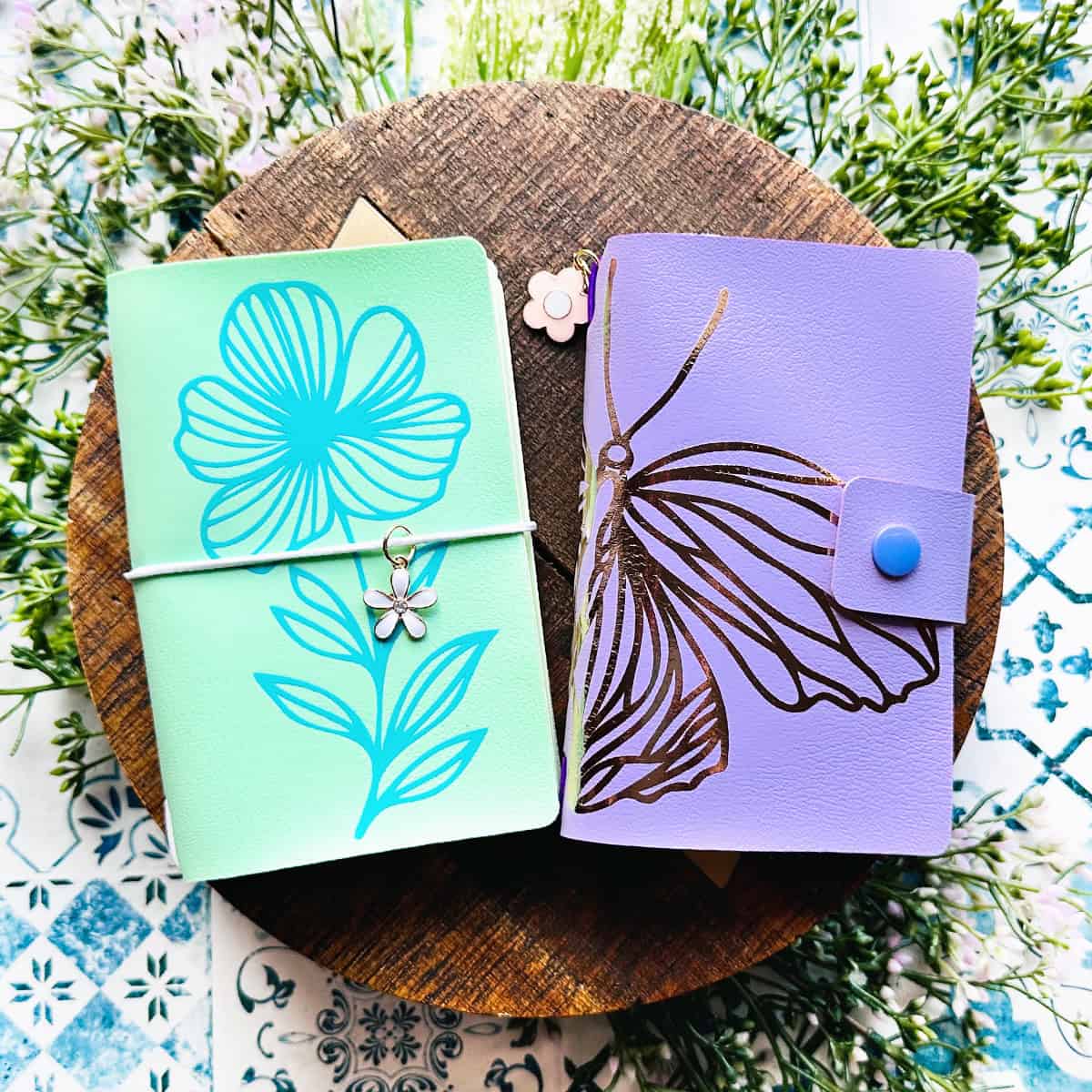 How to Make a Faux Leather Spring Notebook Cover with a Cricut