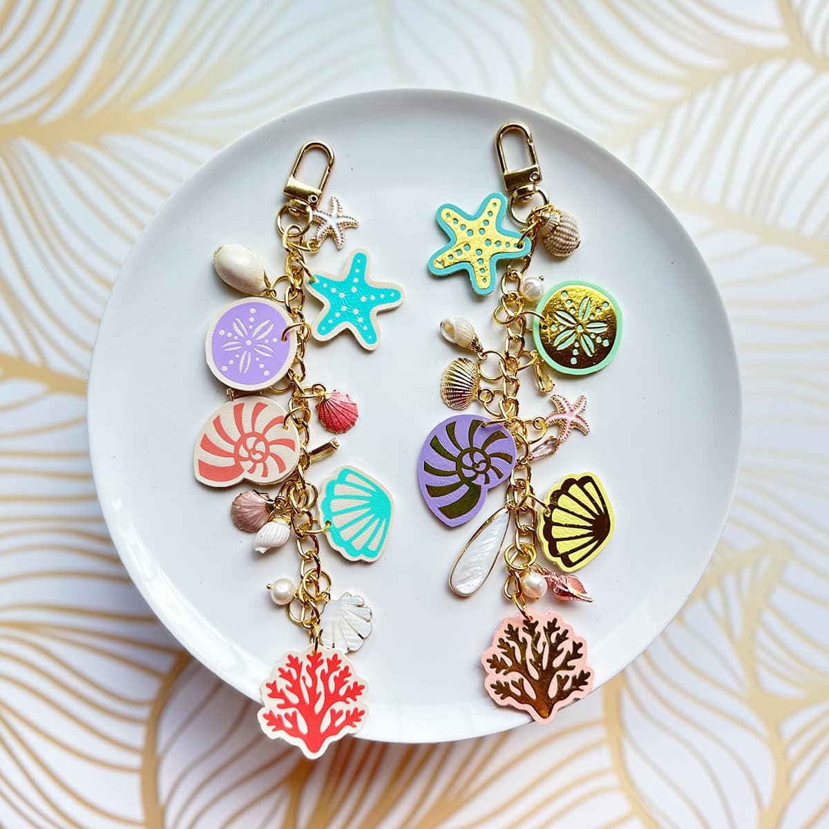 faux leather purse charms