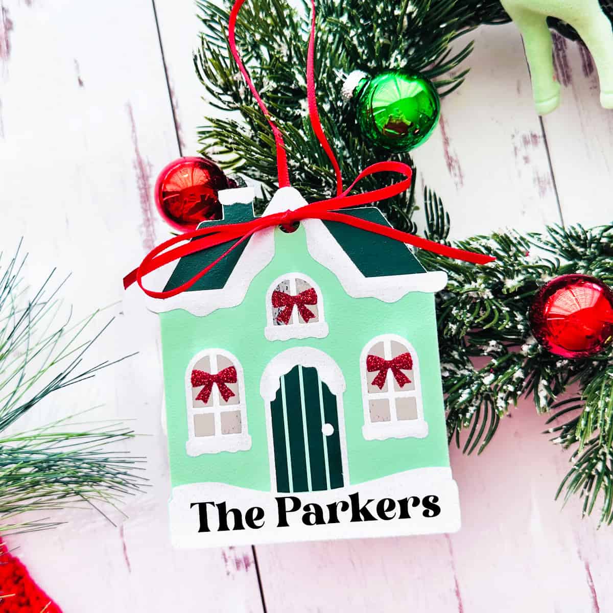 How to Make a Holiday House Ornament with a Cricut