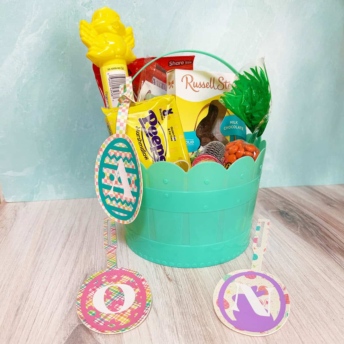 How to make Faux Leather Easter Basket Tags with a Cricut