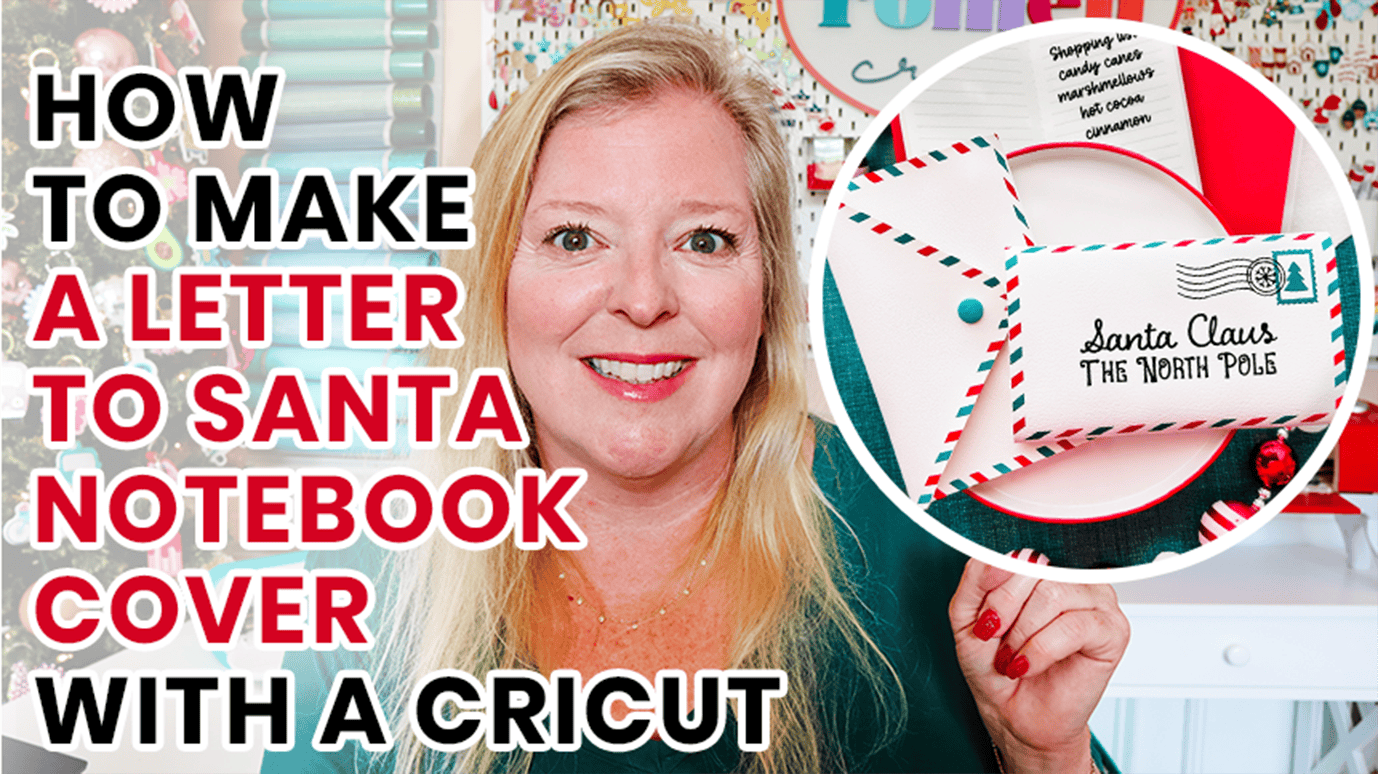How to Make a Faux Leather Letter to Santa Notebook Cover with a Cricut ...