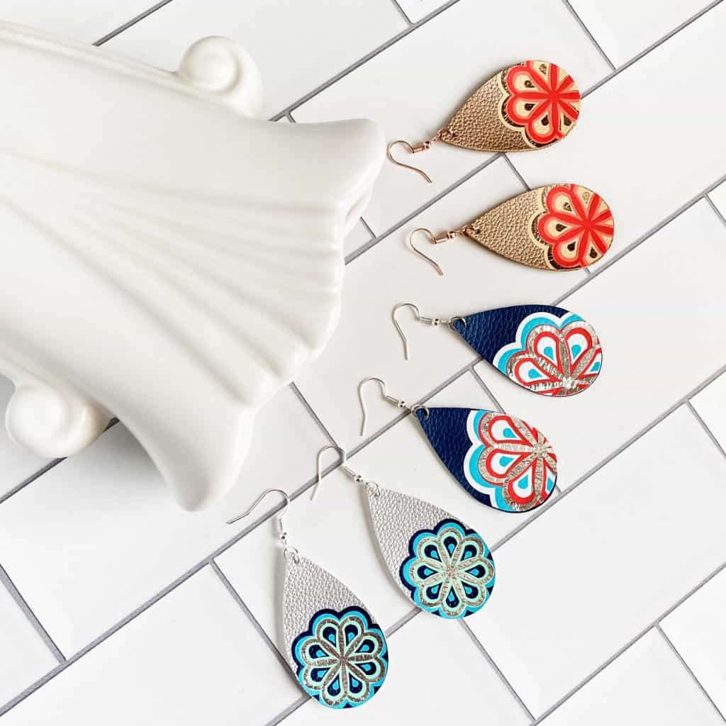 Layered Mandala Earrings With A Cricut Amy Romeu