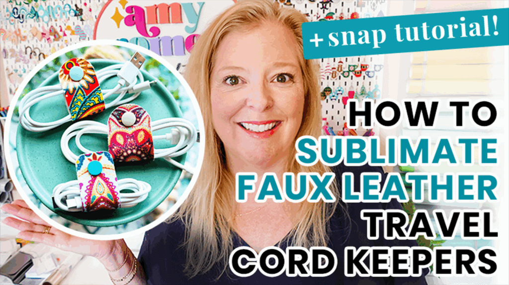 colorful faux leather cord keepers