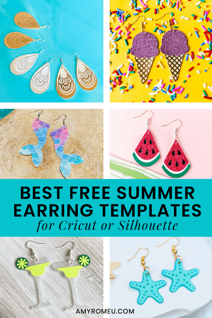 Foiled Faux Leather Teardrop Earrings with the Cricut Foil Transfer Kit -  Amy Romeu