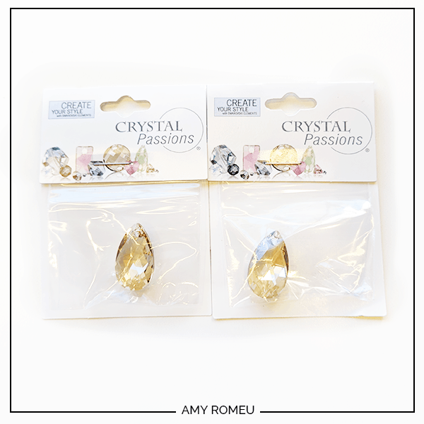 swarovksi crystal pear drops