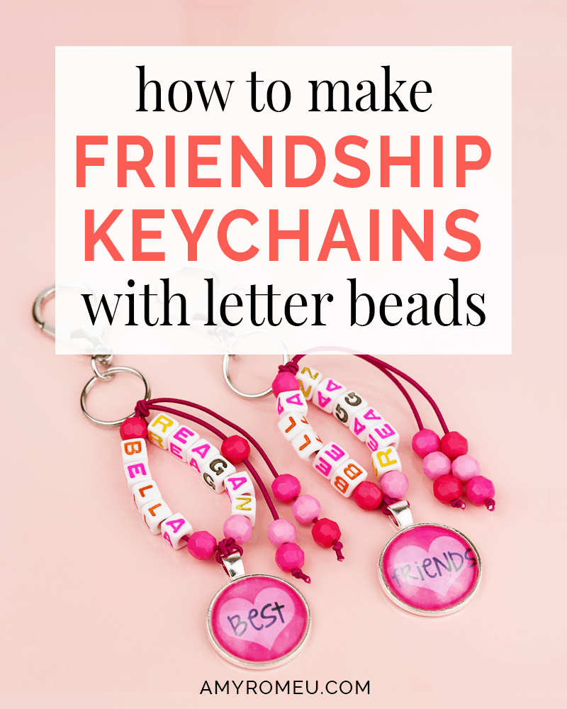 How To Make Friendship Bracelet Style Keychains - Amy Romeu Beads