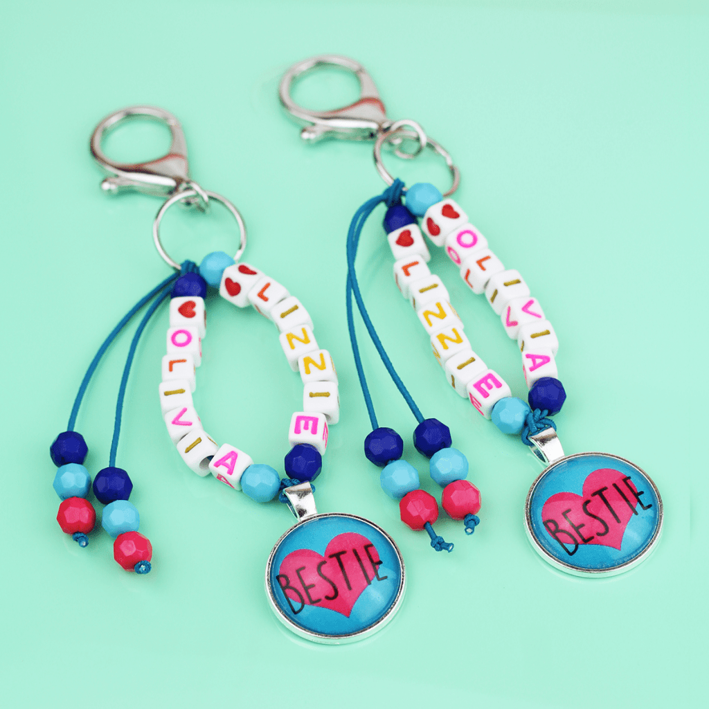 How To Make Friendship Bracelet Style Keychains Amy Romeu