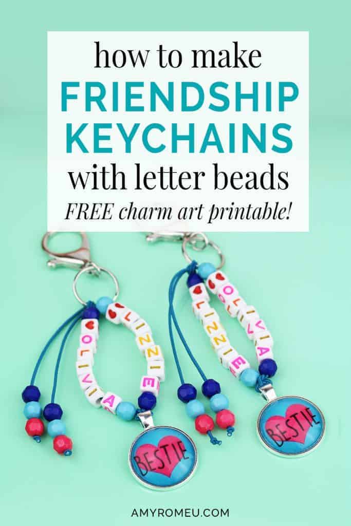 How To Make Friendship Bracelet Style Keychains - Amy Romeu