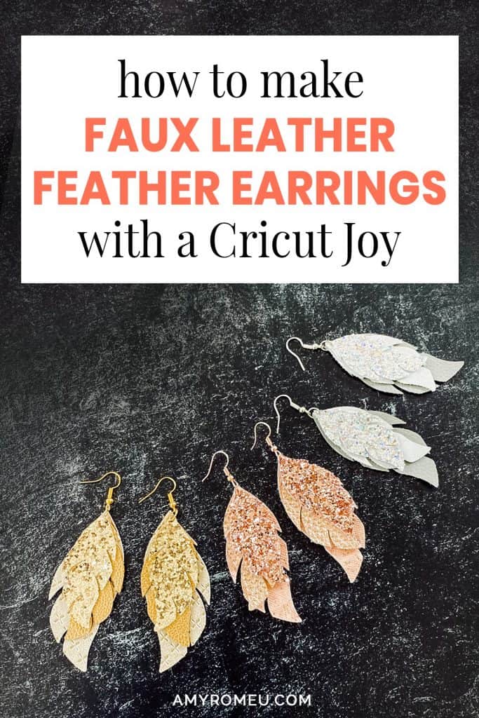 Cricut Made Gift Idea: Faux Leather Earrings - Create and Babble