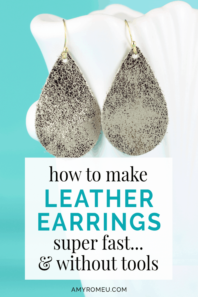 How To Make Leather Earrings With Charms - Amy Romeu