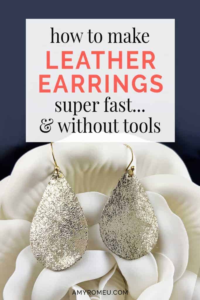 DIY leather earrings tutorial