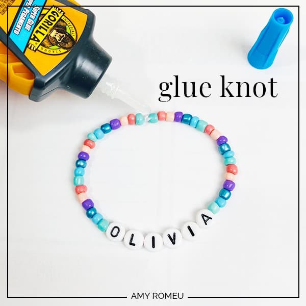 Glue for on sale stretch bracelets