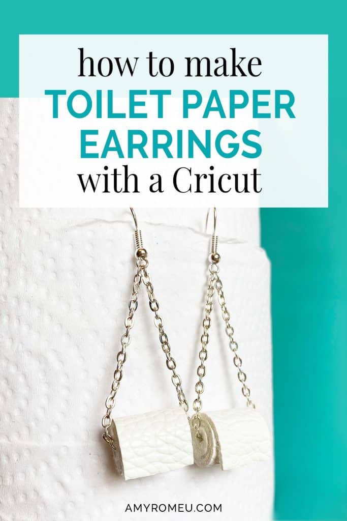 DIY toilet paper earrings