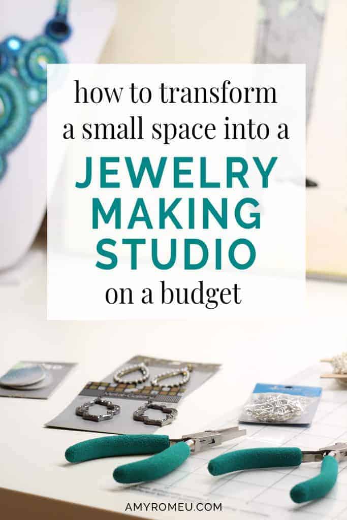 jewelry making work table in a small space