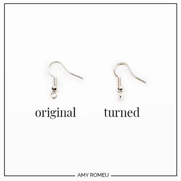 twisted fishhook earrings