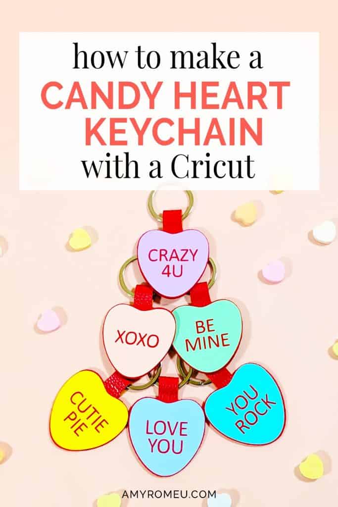 DIY conversation candy heart keychains