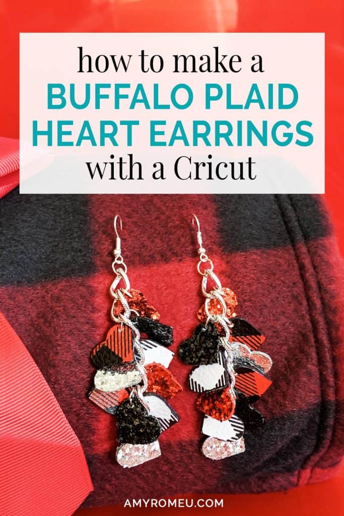 Cricut Buffalo Plaid DIY Earrings