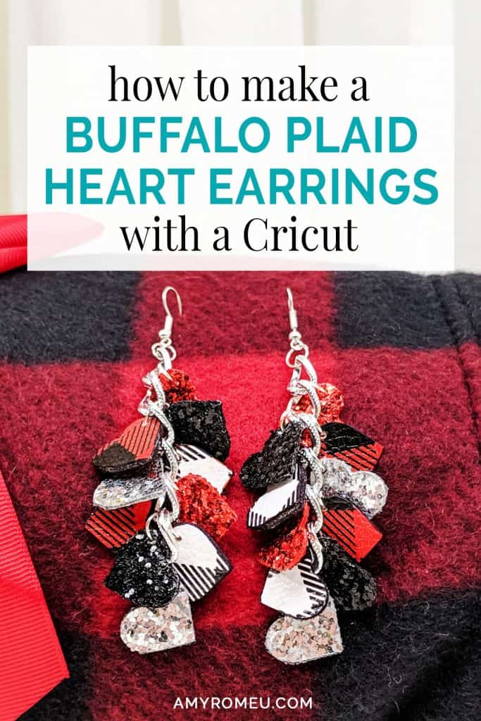 buffalo plaid DIY earrings