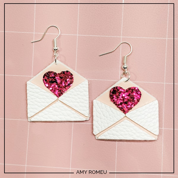 love letter valentine's day earrings