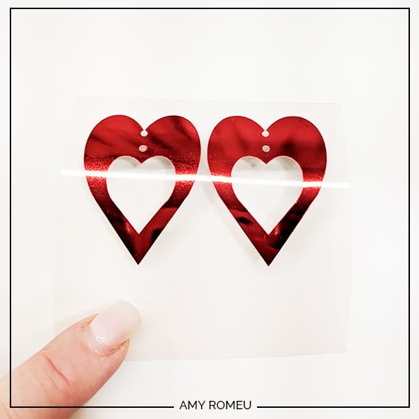 DIY Cricut Valentine's Day Love Letter Earrings - Amy Romeu