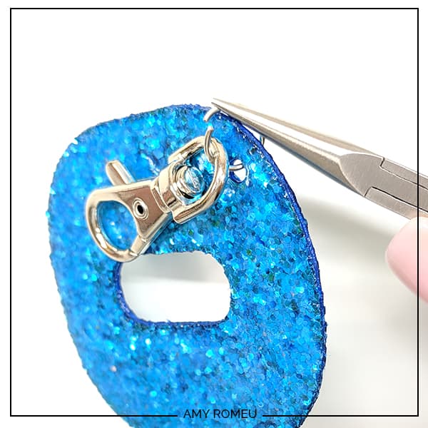 Glitter Letter Keychain DIY - A Beautiful Mess