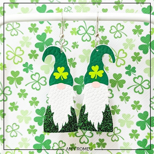 St Patrick's Earrings, Leprechaun Hat Graphic by Artisan Craft SVG ·  Creative Fabrica