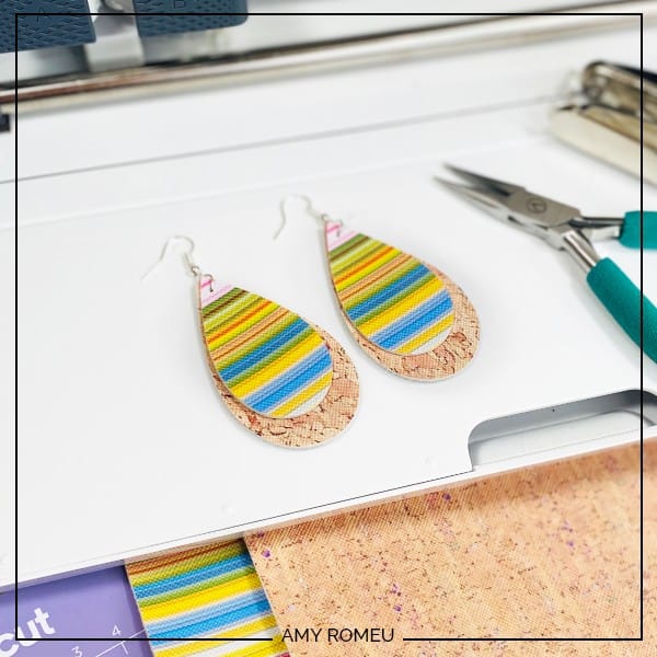 DIY Faux Leather Earrings // Cricut project} - HALL AROUND TEXAS