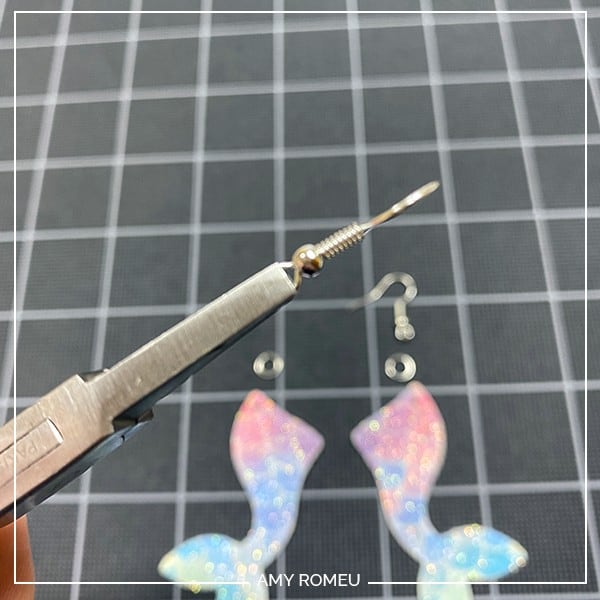 turning earring hook so earrings hang straight