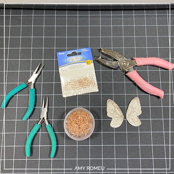 faux leather butterfly earrings tools and findings used