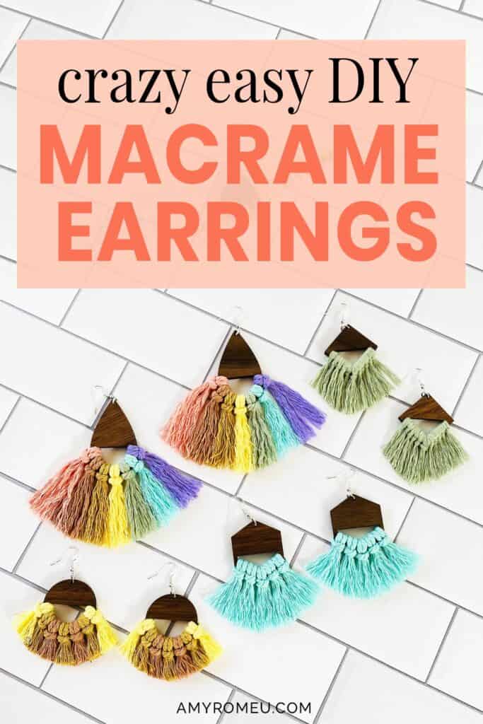 macrame earring findings