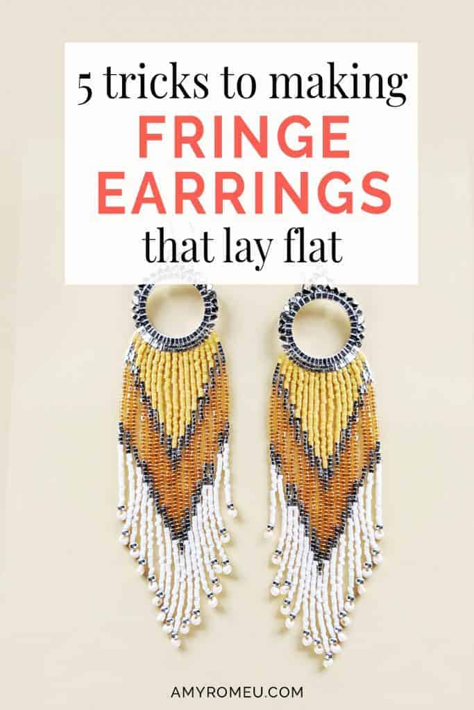 beaded fringe earrings