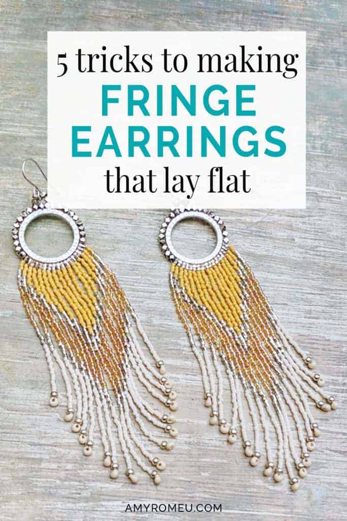 beaded fringe earrings